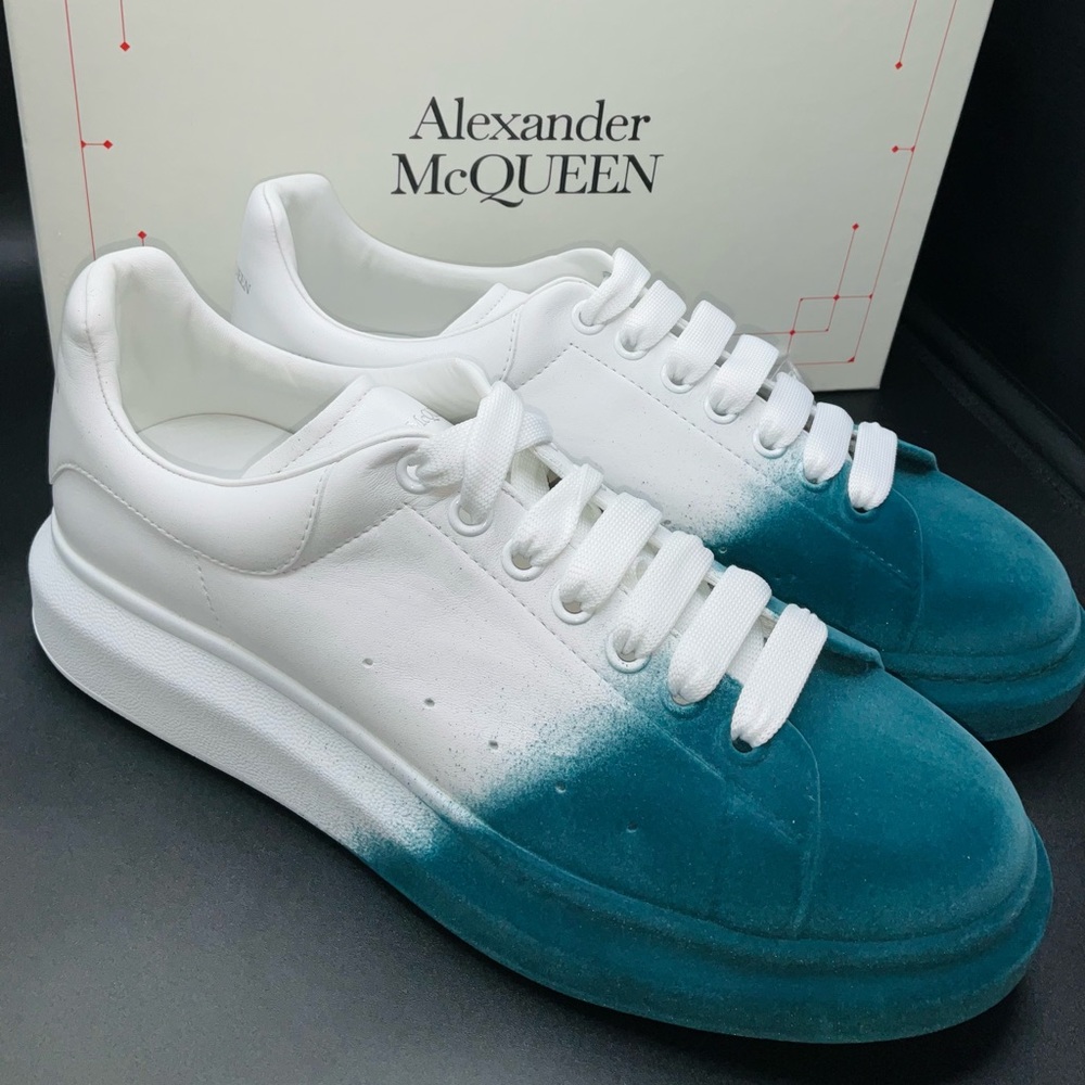 Alexander McQueen Men’s Oversized Sprayed Sneakers Size 11 NWB AUTHENTIC - Picture 3 of 10